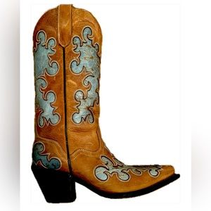 JB Dillon Handmade Western Cowboy Boots size 7.5